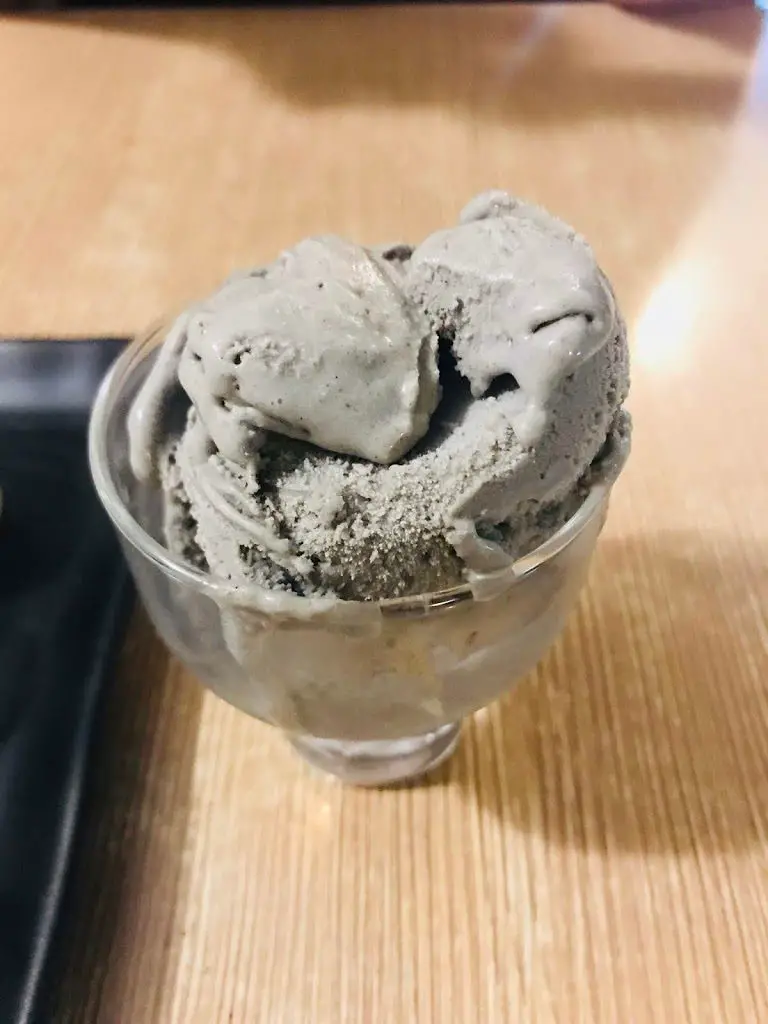MIZ Japanese Restaurant - Black Sesame Ice Cream