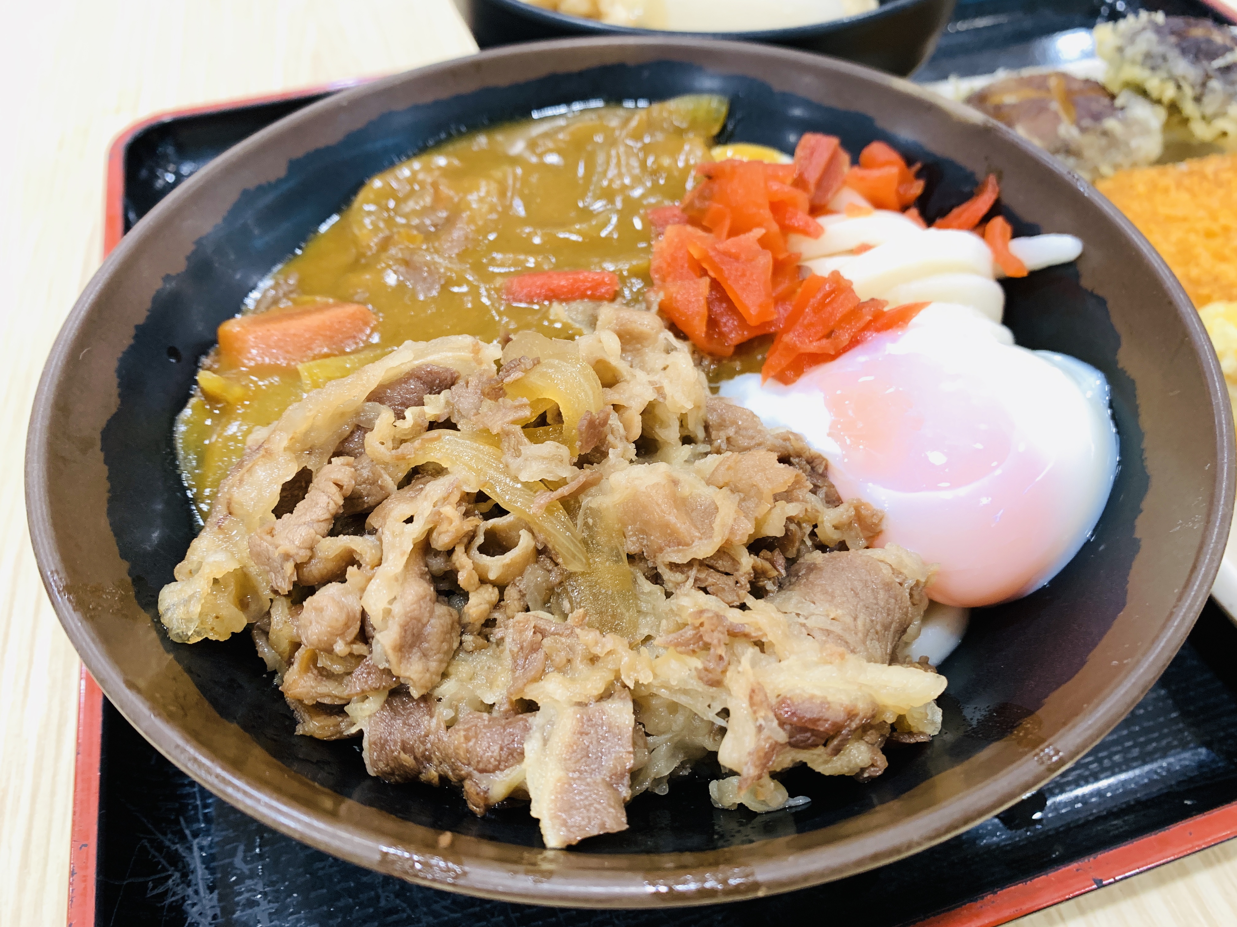 Tamoya Udon & Tempura - Beef Onsen Egg Curry Udon