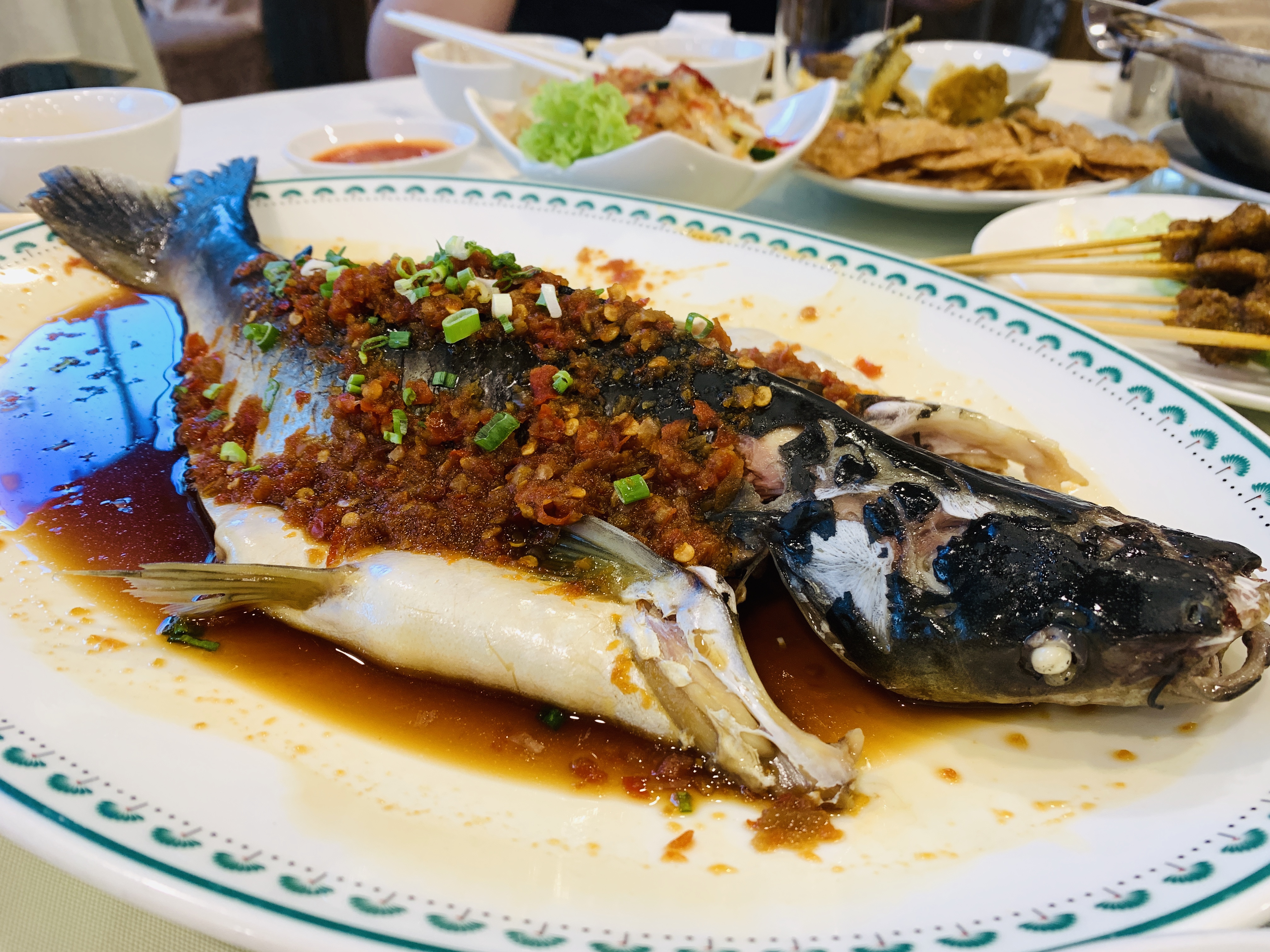 Ban Heng - Steamed Patin Fish with Fermented Chilli & Garlic