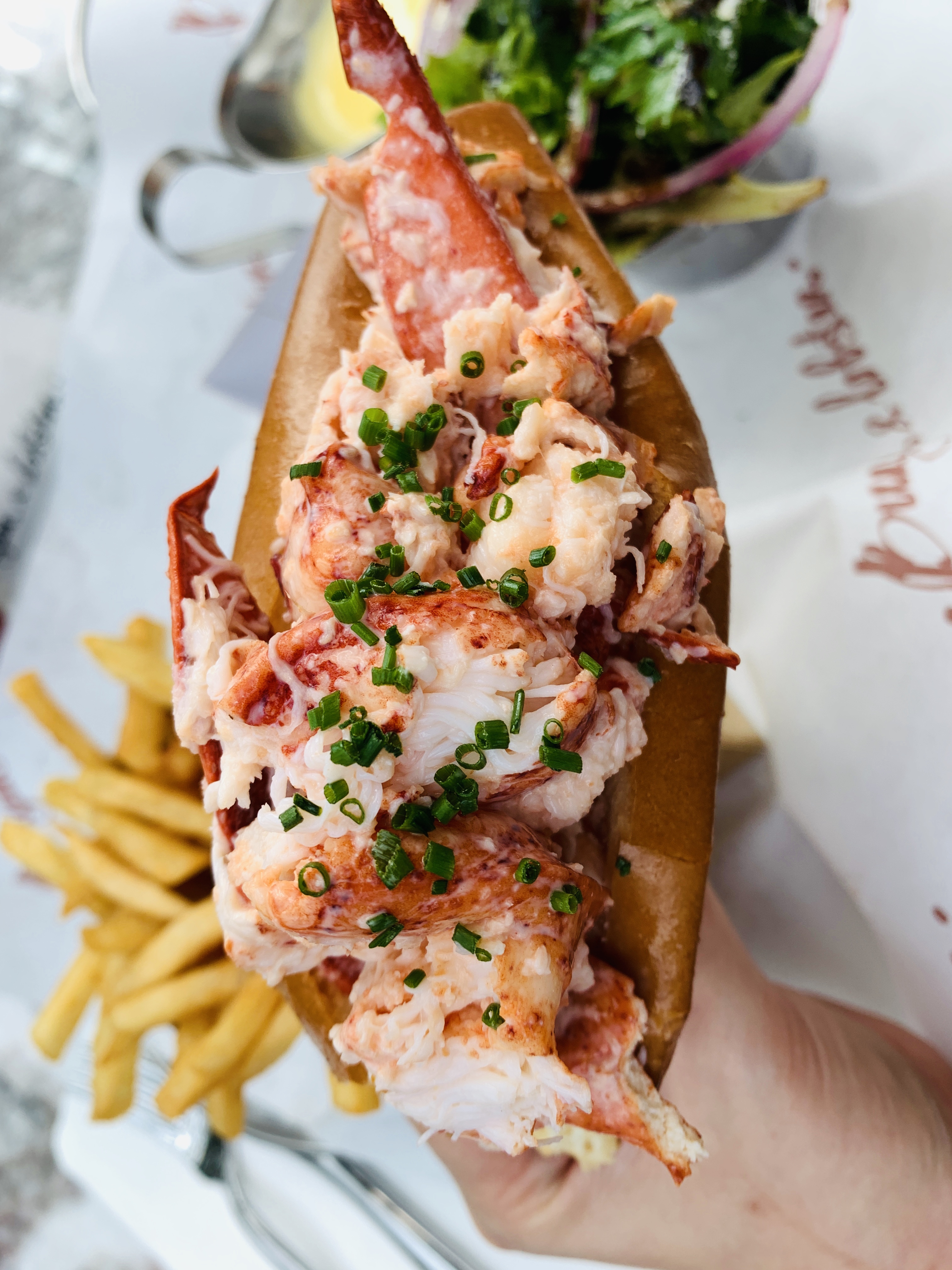 Burger & Lobster - Lobster Roll Top View