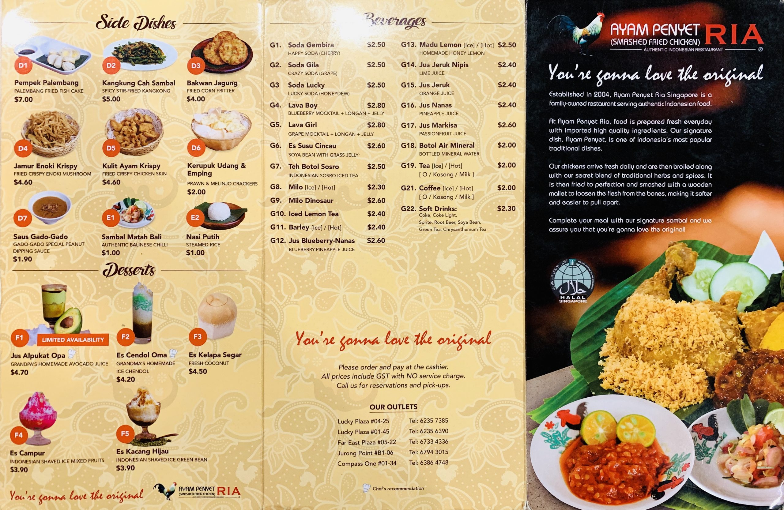 Ayam Penyet Ria - Menu 2