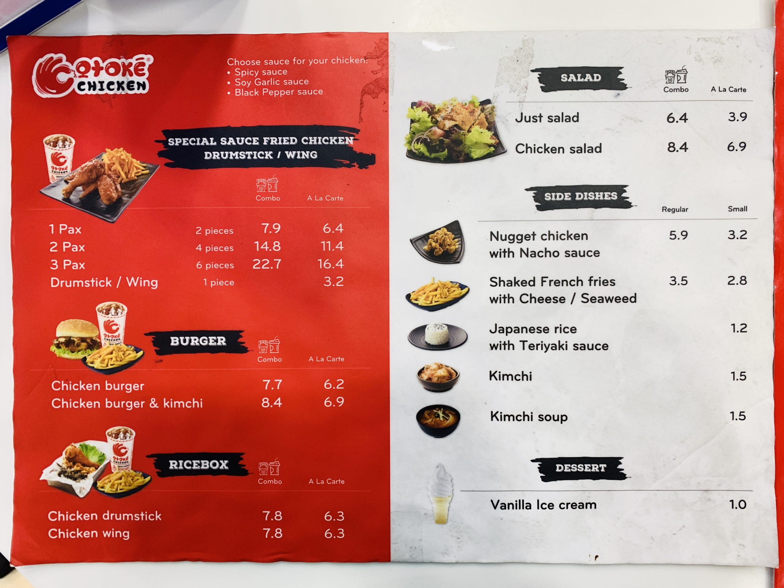 Otoke Chicken - Menu 1