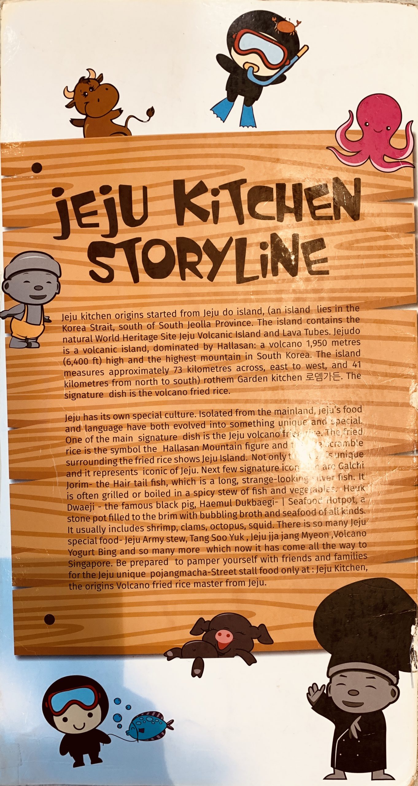 Jeju Kitchen - Menu 1