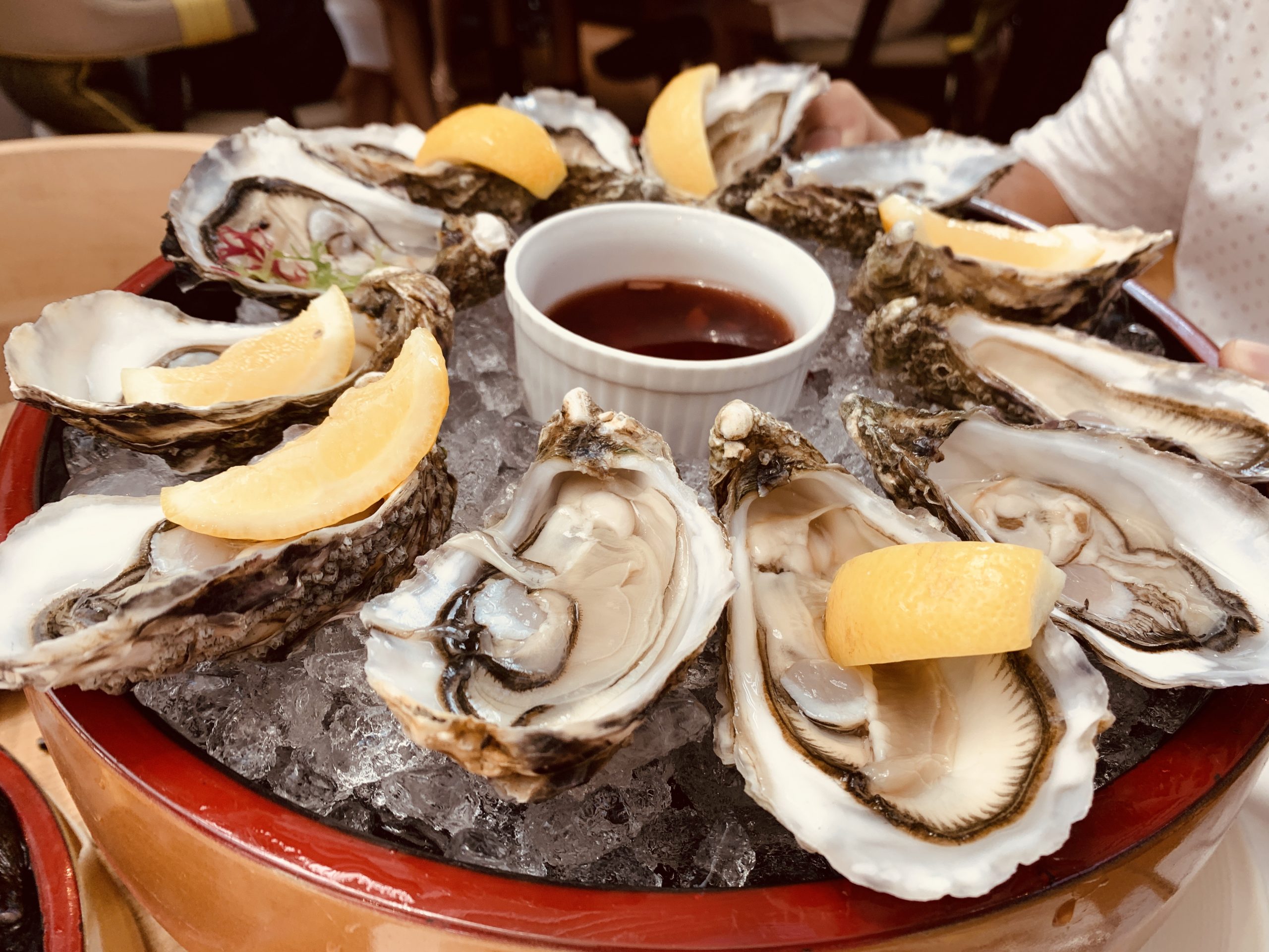 Rise Restaurant - Fresh Oysters with Mignonette Sauce