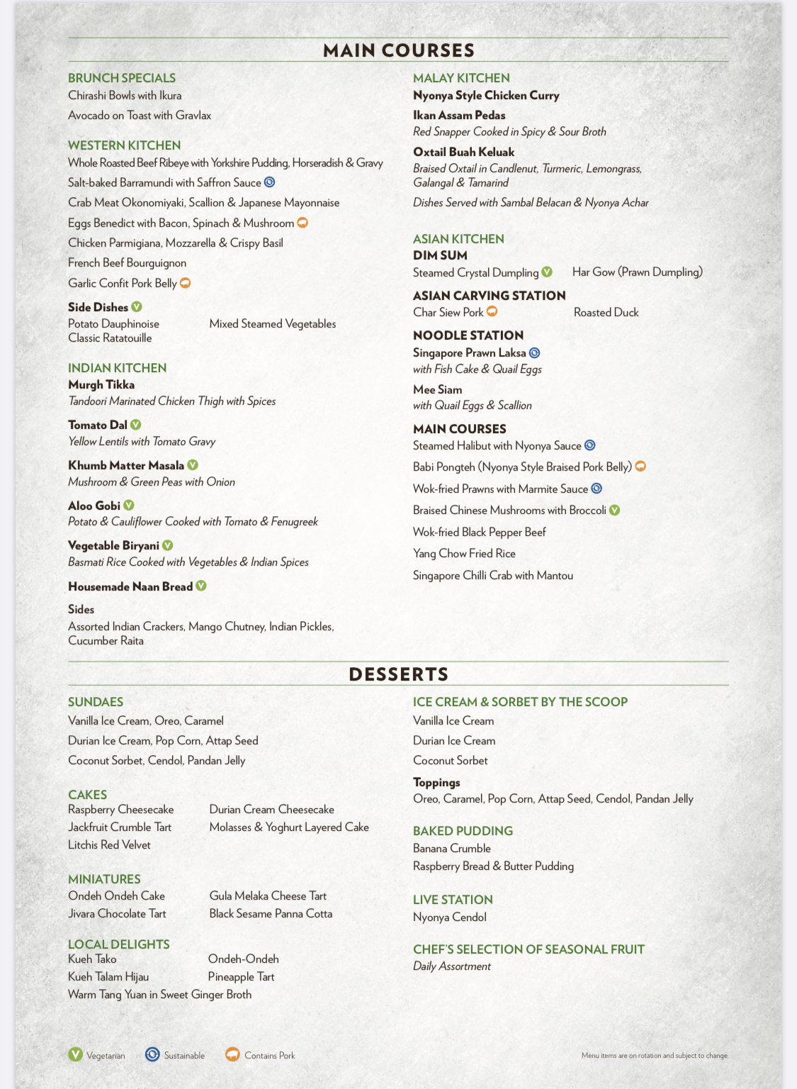 Rise Restaurant - Menu 2