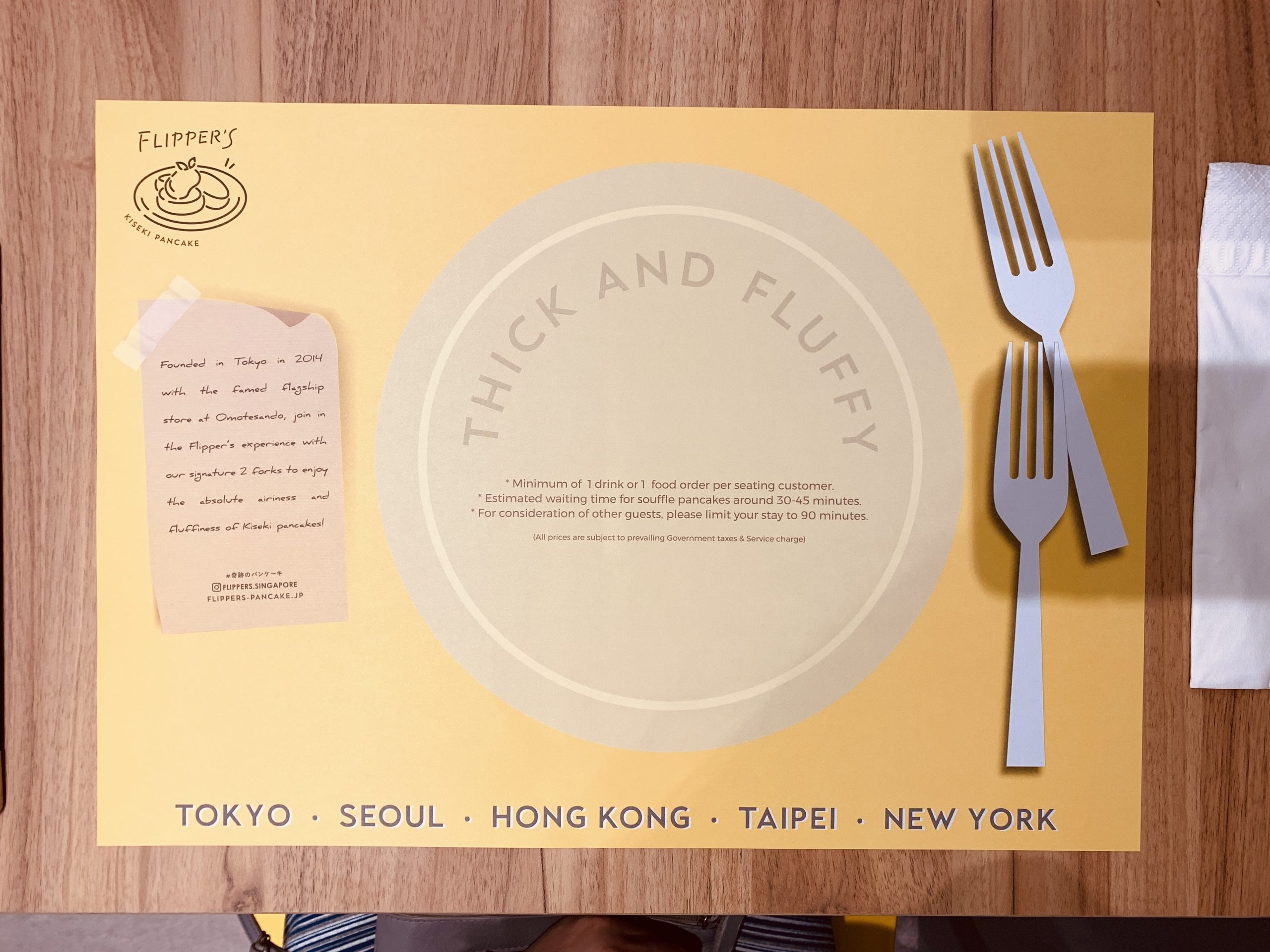 Flipper's Singapore - Table Mat