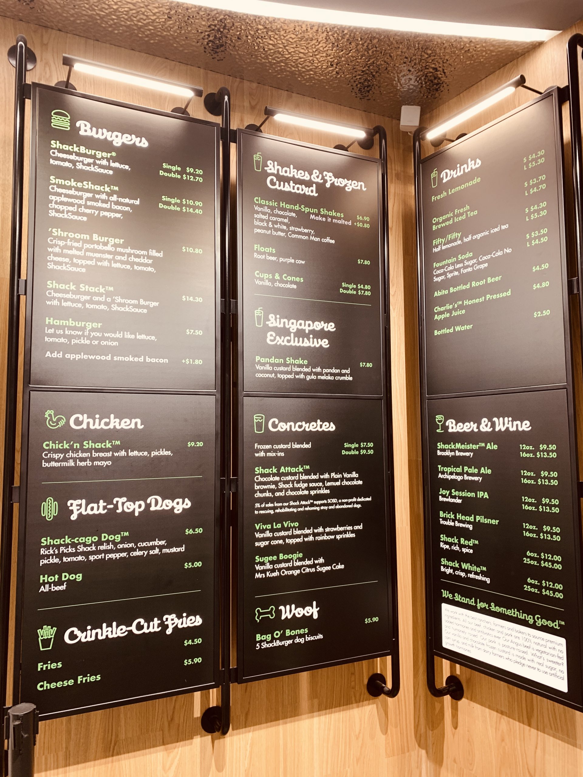 Shake Shack (VivoCity) - Menu