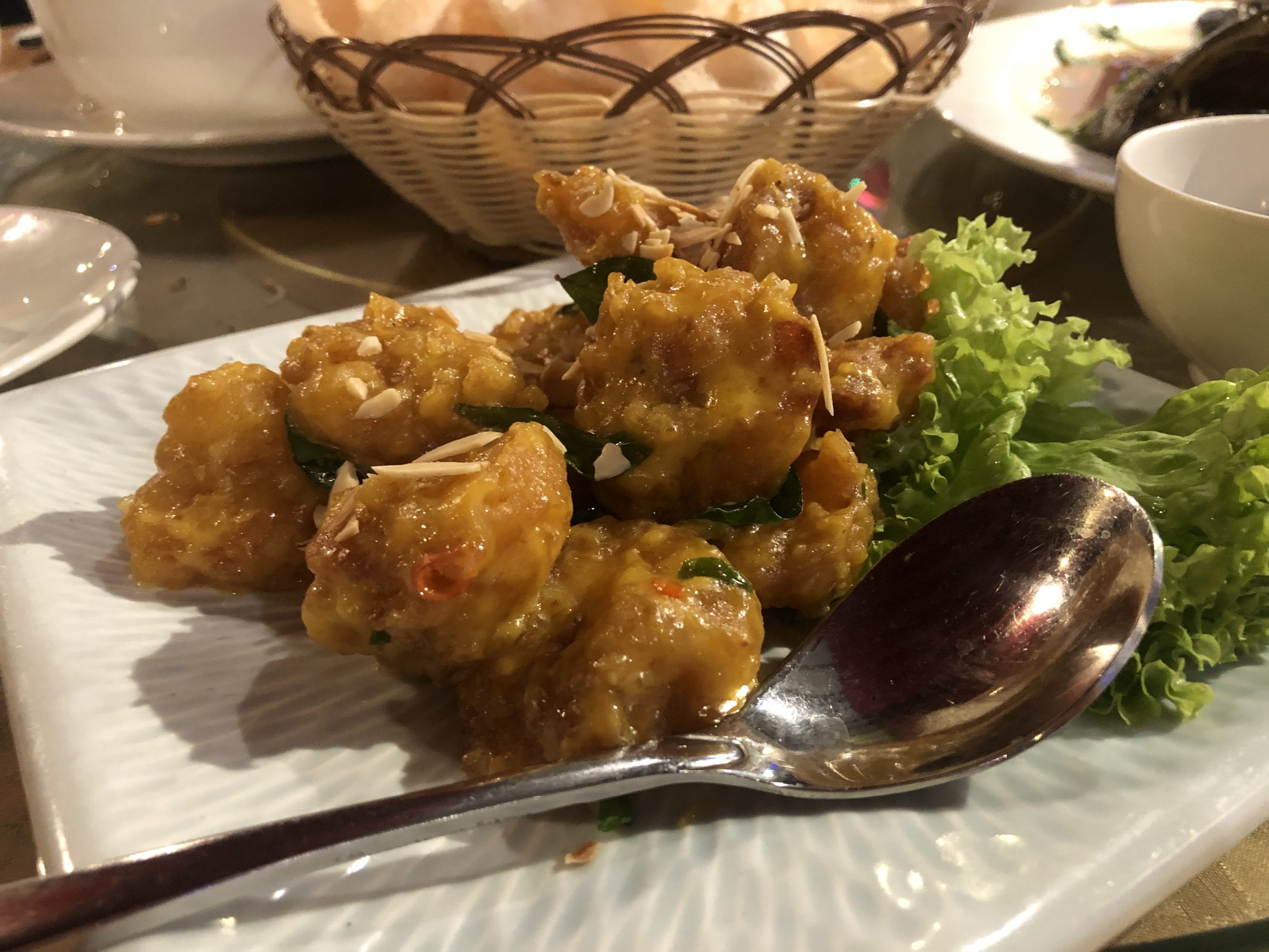 Tasty Loong - Deep-fried Prawn with Creamy Pumpkin Paste