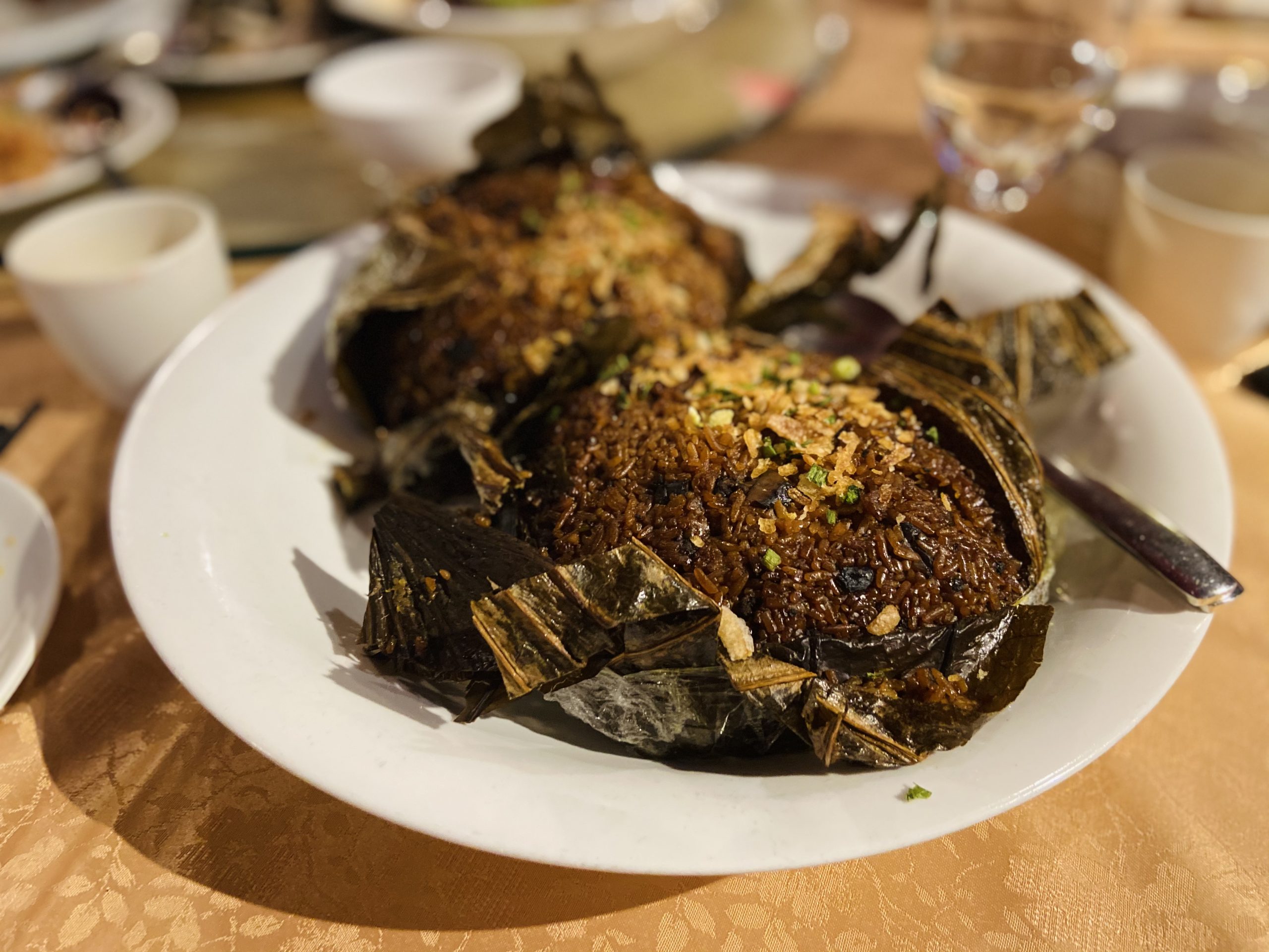 Tasty Loong - Fried Rice with Waxed Meat Wrapped in Lotus Leaf