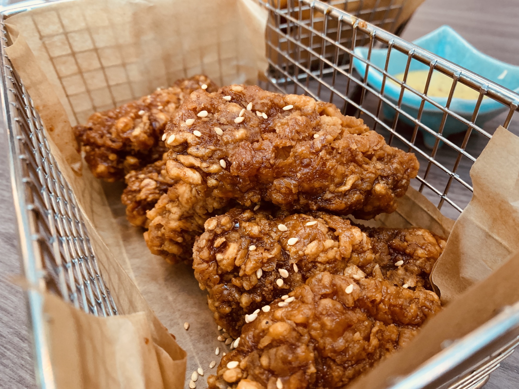 CLOVE - Fried Chicken Wings & Drumlets Marmite Soy Glaze, Srircha Lime