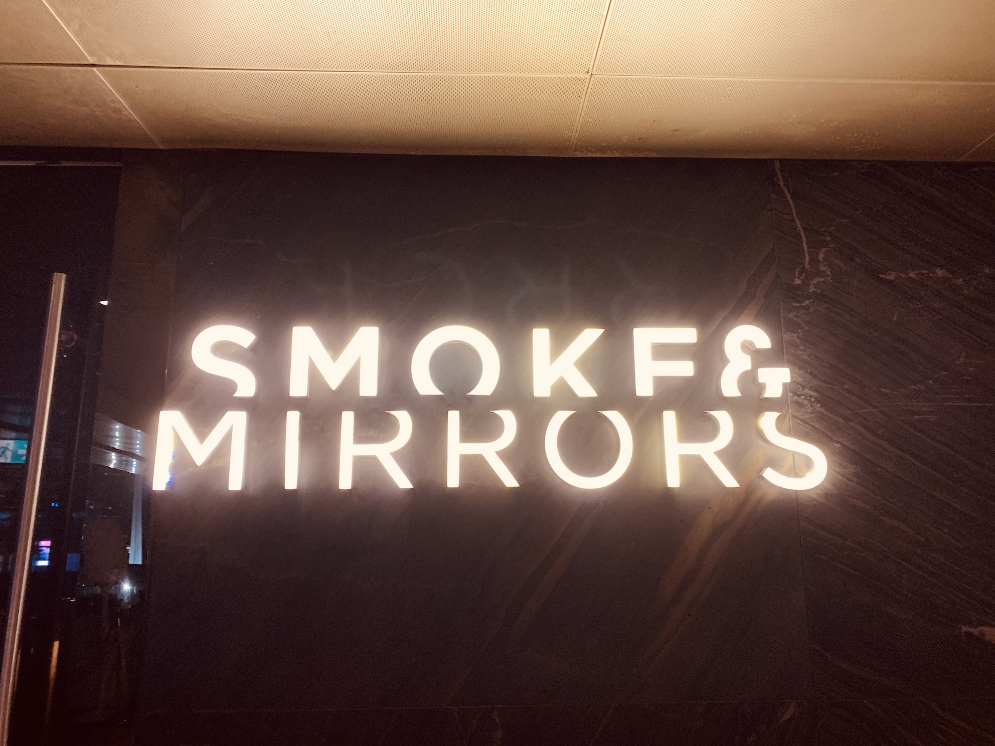 Smoke & Mirrors - Signage