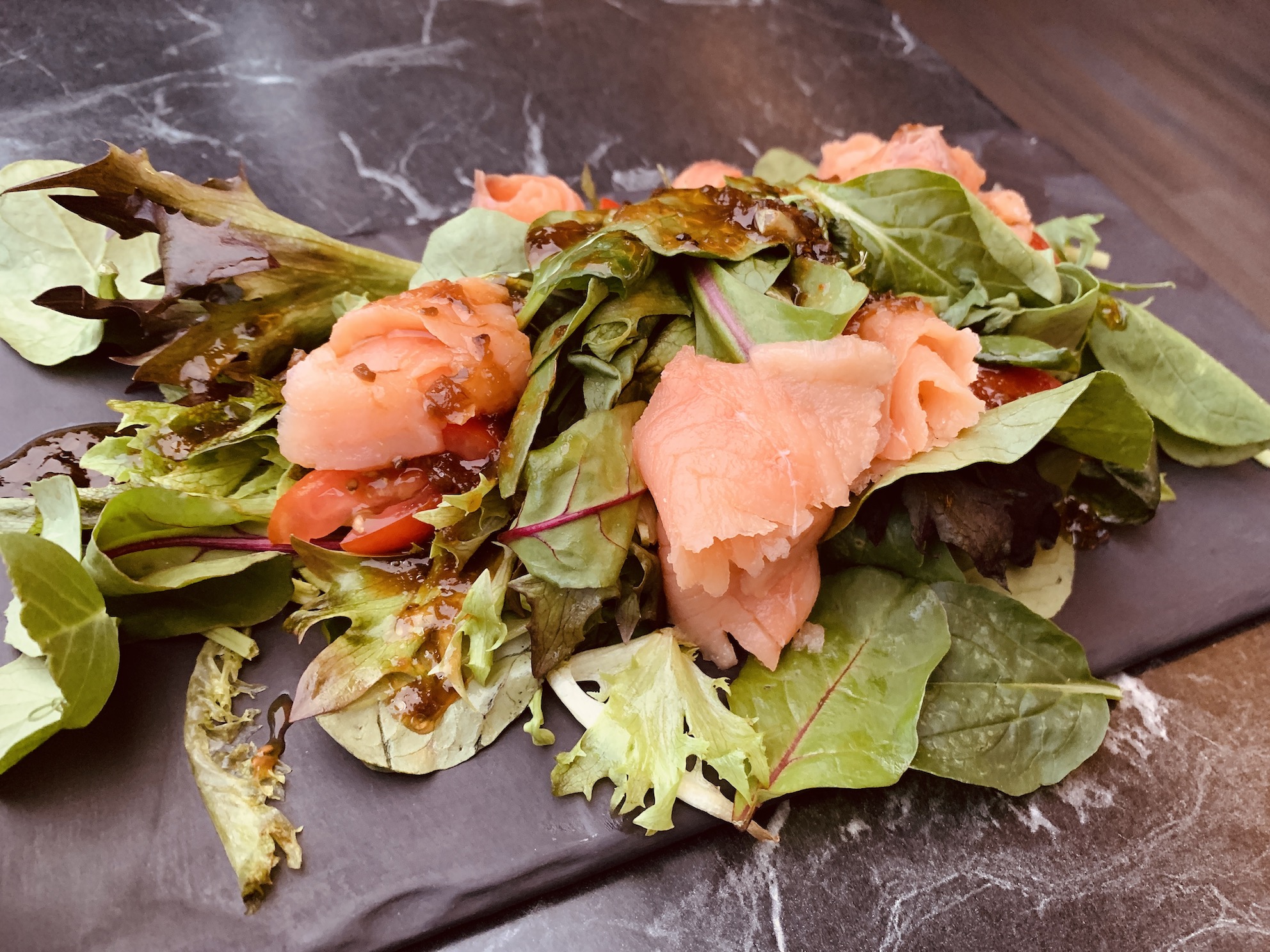 Smoke & Mirrors - Smoked Salmon Garden Salad