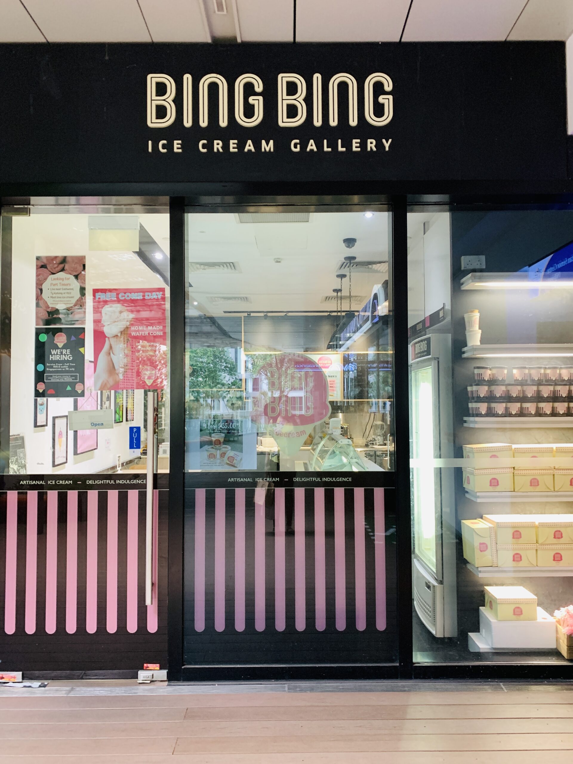 Bing Bing Ice Cream Gallery - Shop Front