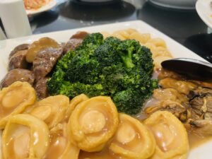New Ubin Seafood Chijmes - Abalone, Scallops Braised Clam, Shitake Mushroom and Broccoli