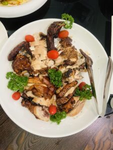 New Ubin Seafood Chijmes - Coffee-Rubbed, Oven Baked Whole Golden Chicken