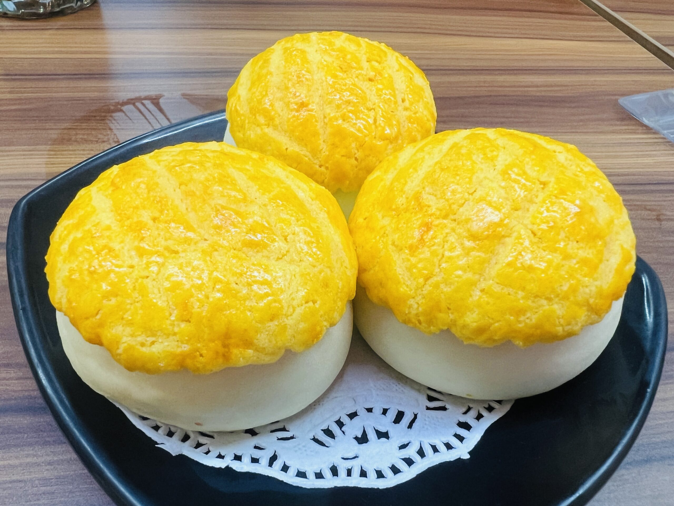 Hong Kong Dim Sum Shop - Crispy BBQ Pork Bun