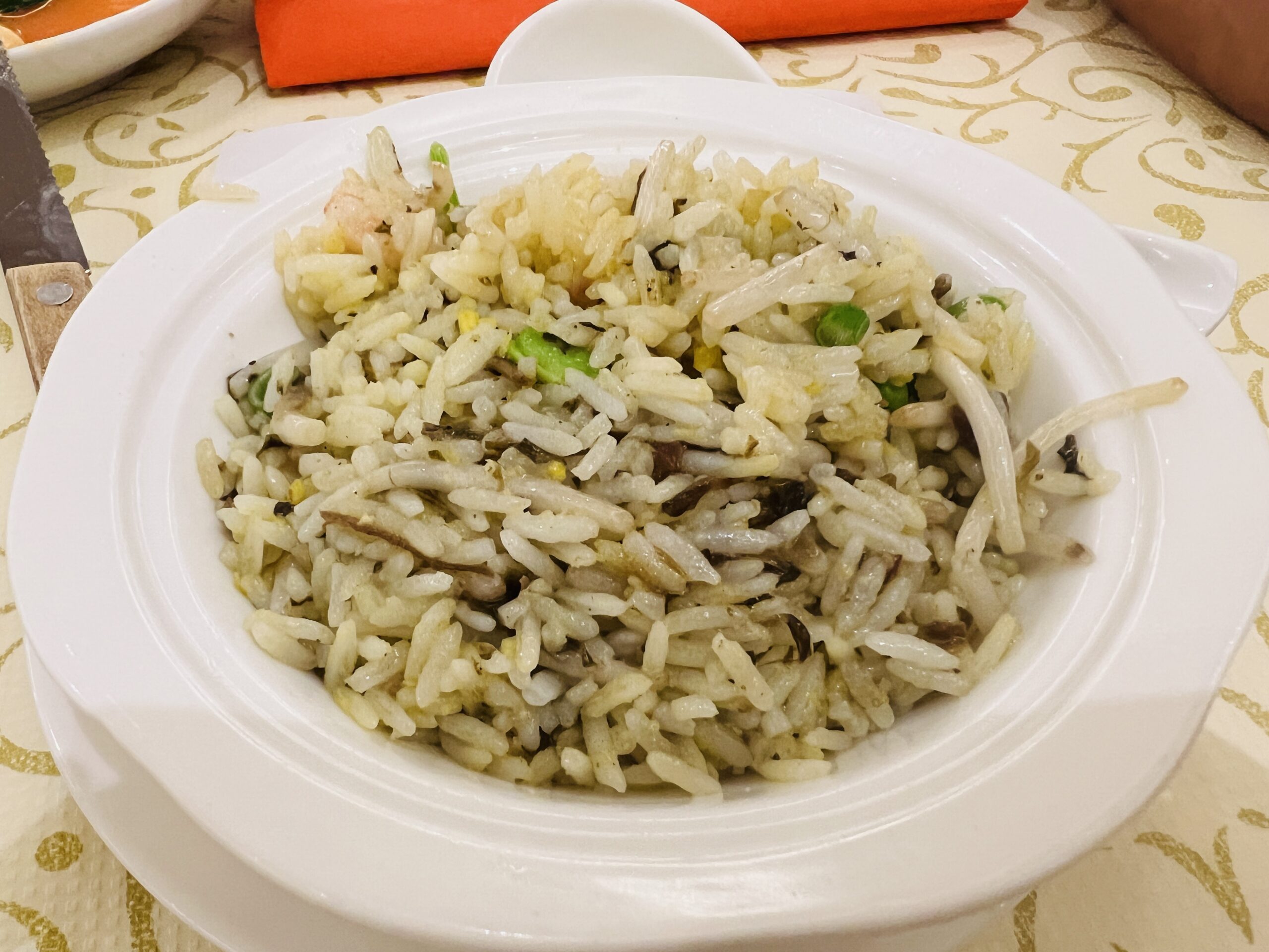 Imperial Restaurant - Olive Vegetable Fried Rice with Green Soya Beans