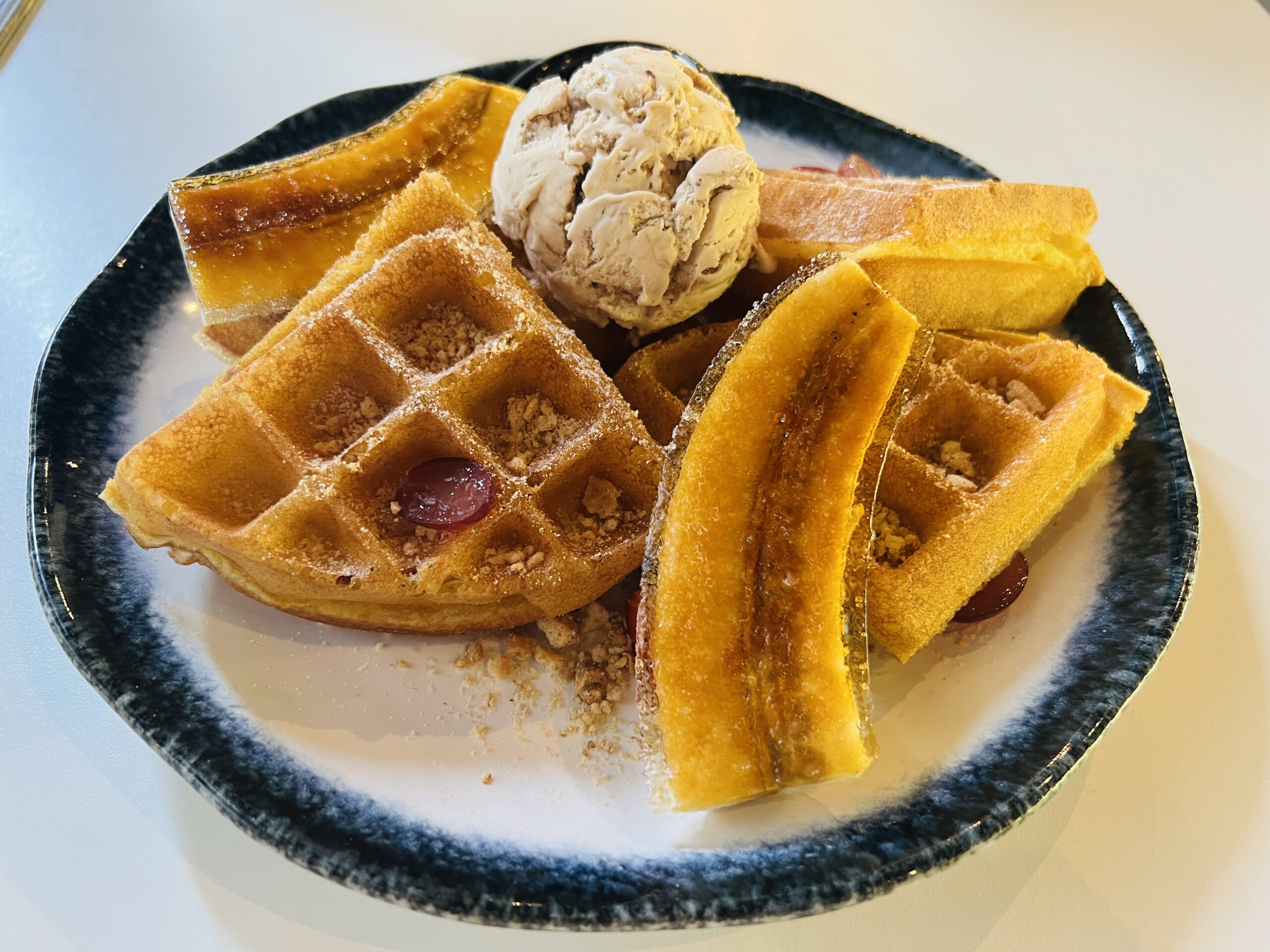 Whisk & Paddle - Fruitee Waffle with Ice Cream