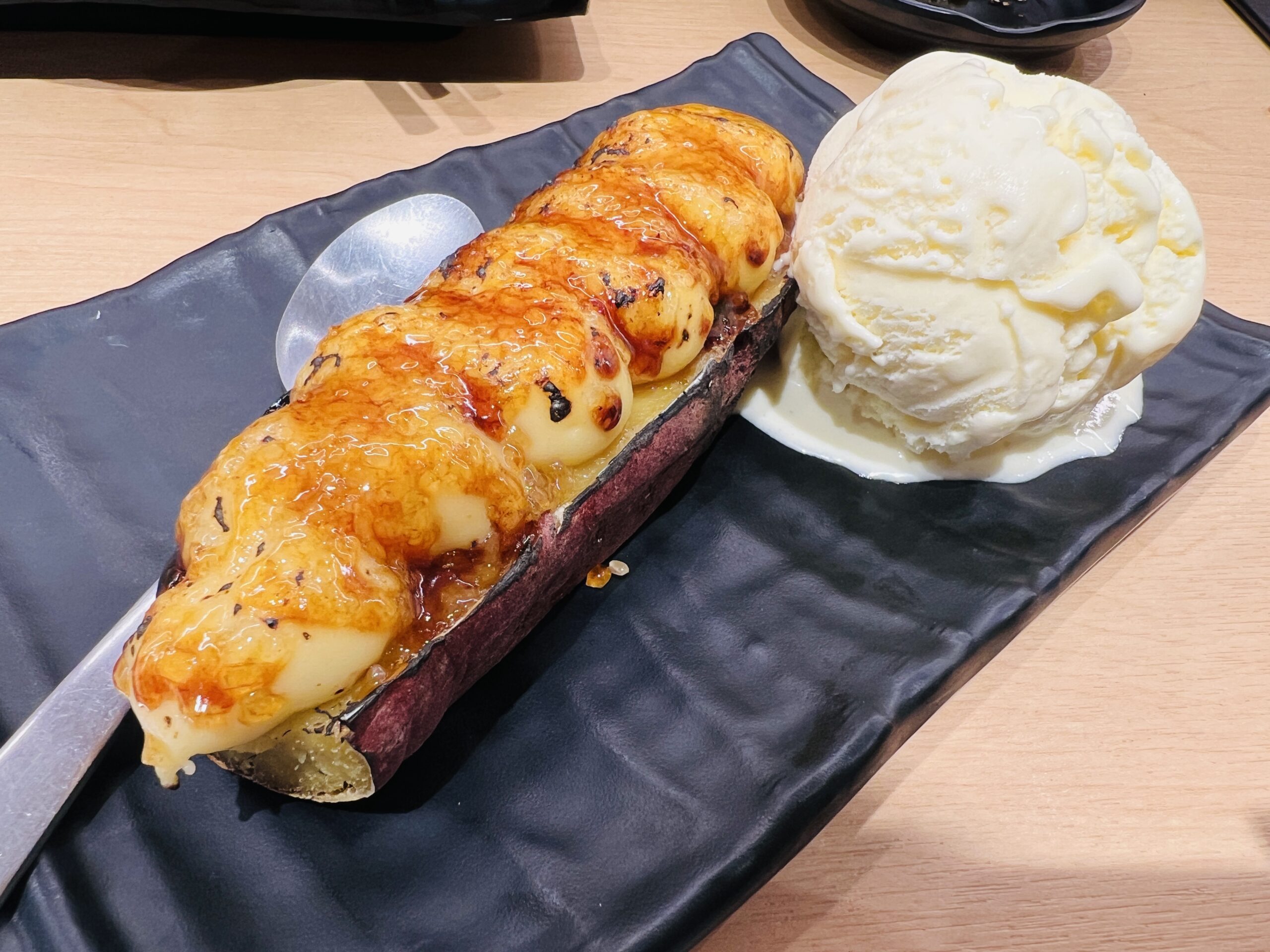 Sen Sen Sushi - Baked Sweet Potato with Vanilla Ice Cream