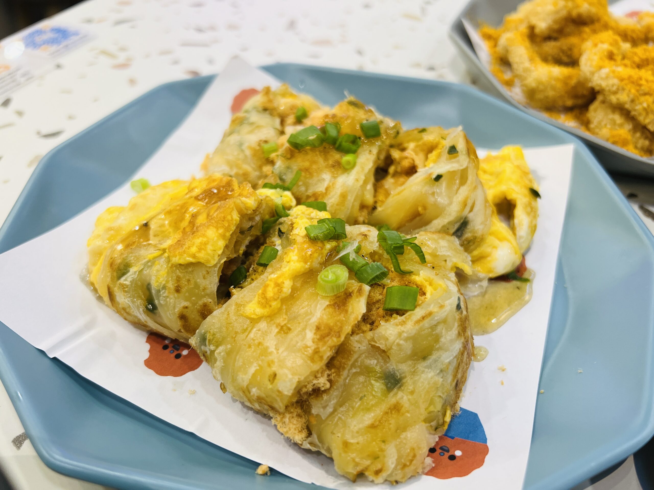 Xi Men Jie - Cheese Onion Egg Pancake