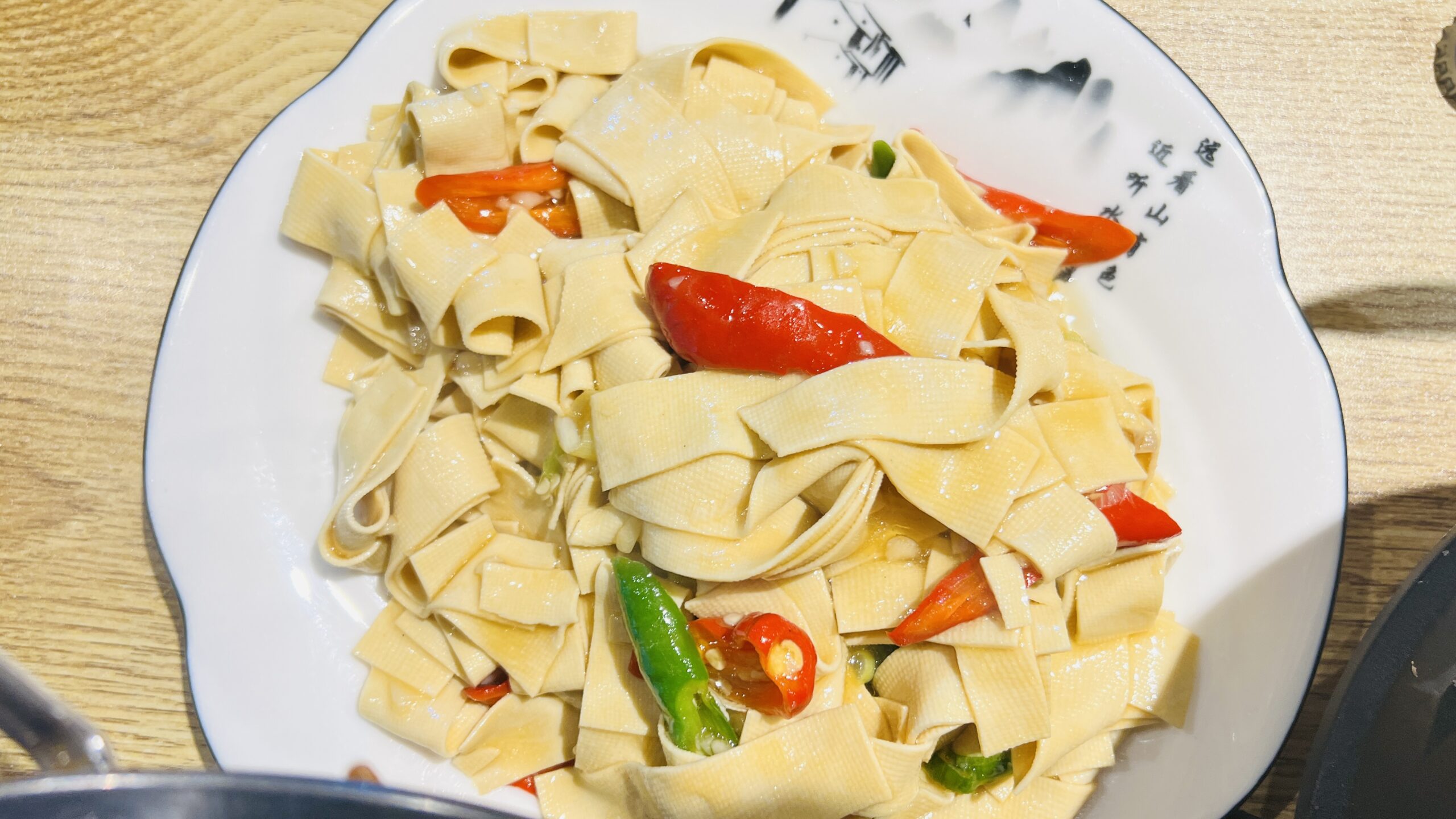 A Kitchen (Bukit Panjang) - Stir-Fried Sliced Tofu with Green Chili