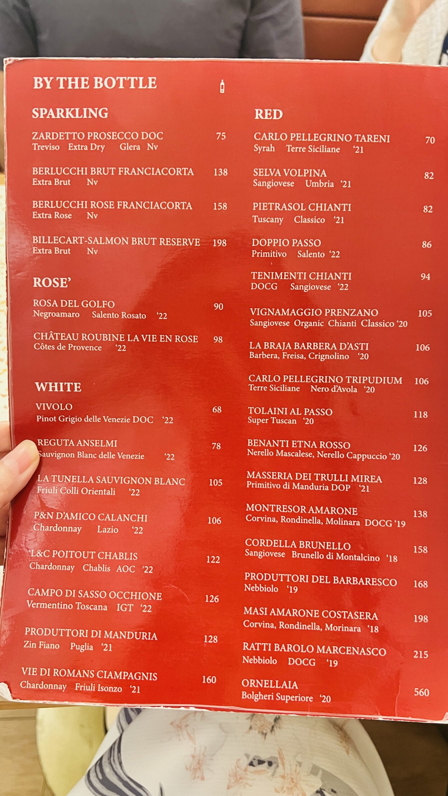 Fortuna - Drinks Menu 2