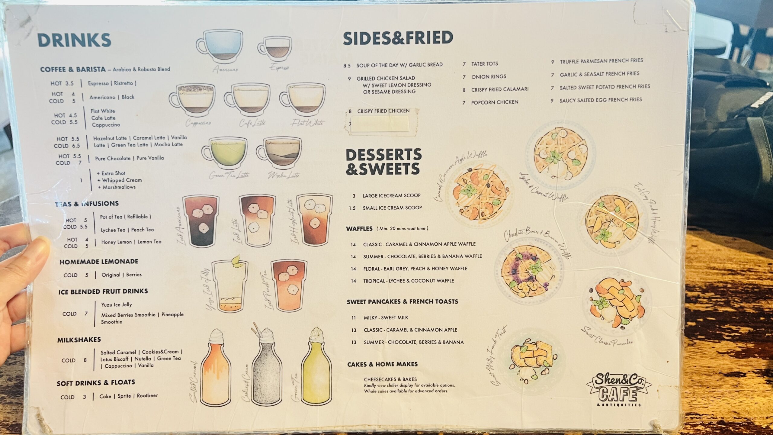 Shen & Co Cafe - Drinks Menu